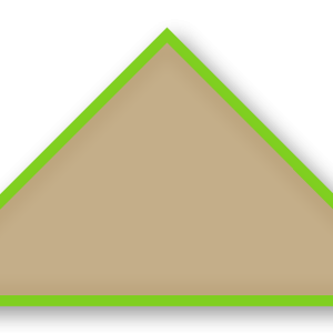 Foulard scout Beige Fonce CC36 Biais Vert Anis
