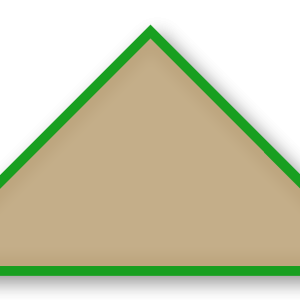 Foulard scout Beige Fonce CC36 Biais Vert Prairie