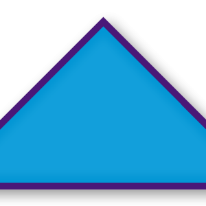 Foulard scout Bleu Lagon Biais Violet