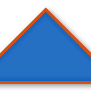 Foulard scout Bleu Roi Biais Orange