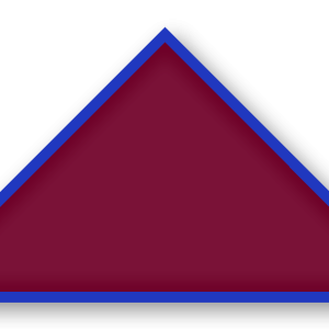 Foulard scout Bordeaux Biais Bleu Electrique