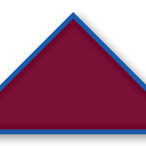 Foulard scout Bordeaux Biais Bleu Roi