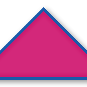 Foulard scout Fuchsia CC40 Biais Bleu Roi