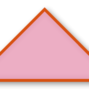 Foulard scout Rose Bonbon Biais Orange