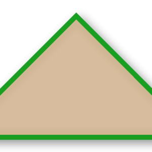 Foulard scout Sable Biais Vert Prairie