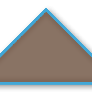 Foulard scout Taupe CC35 Biais Bleu Ciel