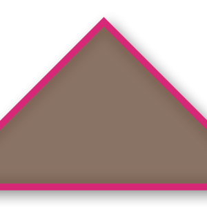 Foulard scout Taupe CC35 Biais Rose Vif
