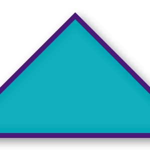 Foulard scout Turquoise CC14 Biais Violet