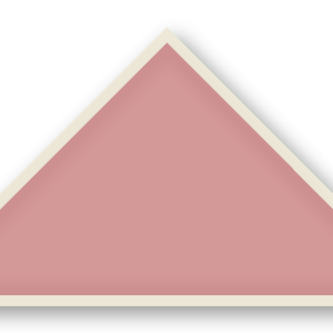 Foulard scout Vieux Rose CC41 Biais Ecru