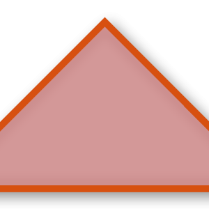 Foulard scout Vieux Rose CC41 Biais Orange