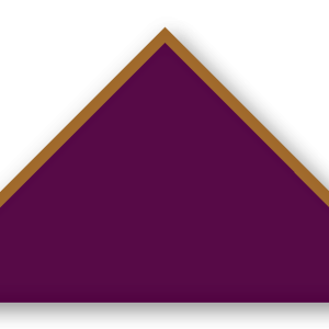 Foulard scout Aubergine Biais Caramel