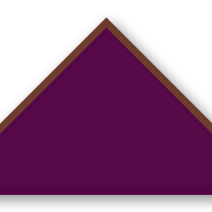 Foulard scout Aubergine Biais Marron