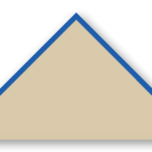 Foulard scout Beige CC37 Biais Bleu Roi