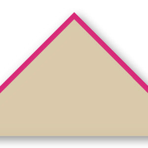 Foulard scout Beige CC37 Biais Rose Vif