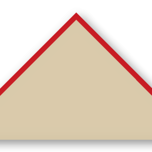 Foulard scout Beige CC37 Biais Rouge