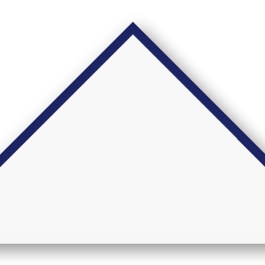 Foulard scout Blanc CC08 Biais Bleu Nuit