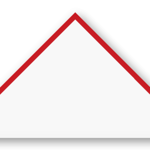 Foulard scout Blanc CC08 Biais Rouge