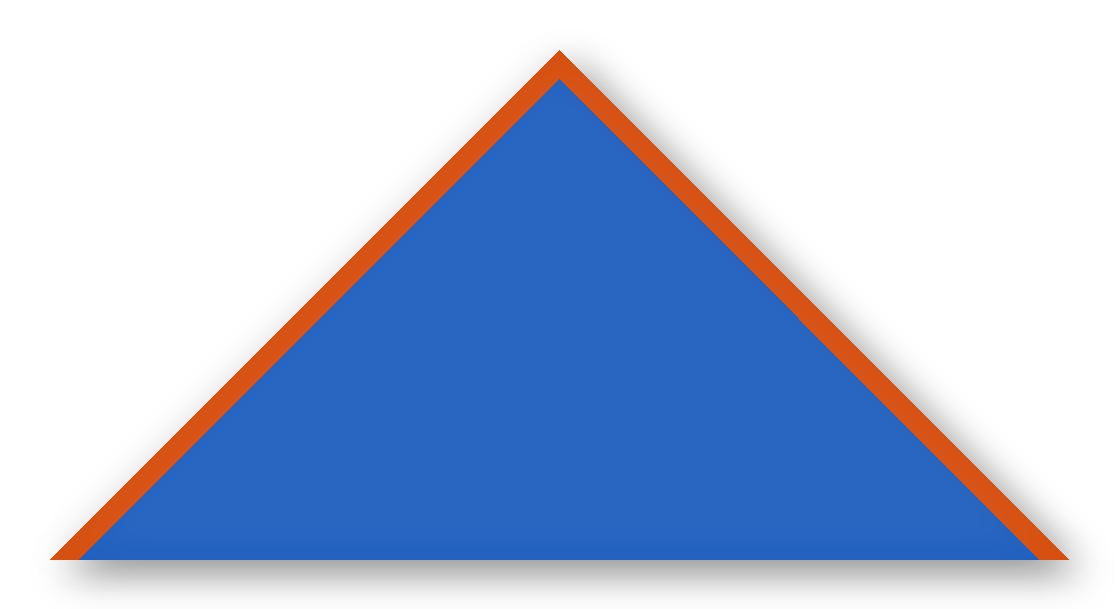 Foulard scout Bleu CC11 Biais Orange