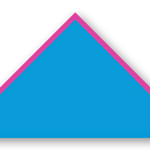 Foulard scout Bleu Lagon Biais Fuchsia
