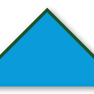 Foulard scout Bleu Lagon Biais Vert Sapin