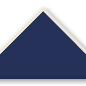 Foulard scout Bleu Marine Biais Ecru Naturel