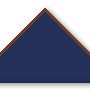 Foulard scout Bleu Marine Biais Marron