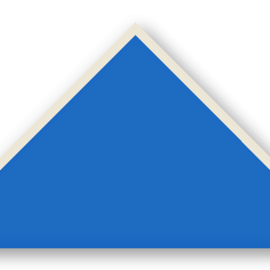 Foulard scout Bleu Roi Biais Ecru
