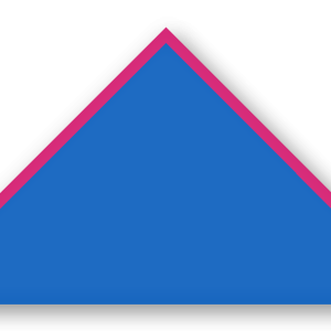 Foulard scout Bleu Roi Biais Rose Vif