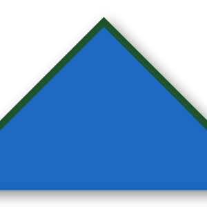 Foulard scout Bleu Roi Biais Vert Sapin