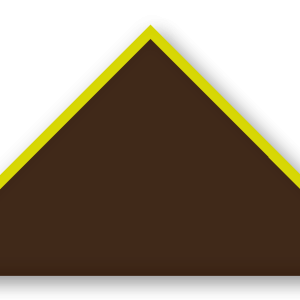 Foulard scout Choco CC34 Biais Jaune Citron