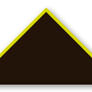 Foulard scout Chocolat Biais Jaune Citron