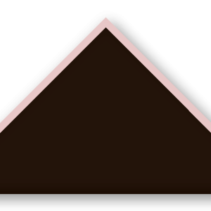 Foulard scout Chocolat Biais Rose Pale