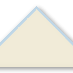 Foulard scout Ecru CC07 Biais Bleu Glacier