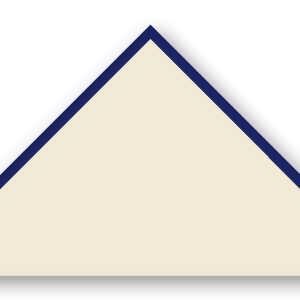 Foulard scout Ecru CC07 Biais Bleu Nuit