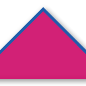 Foulard scout Fuchsia CC40 Biais Bleu Roi