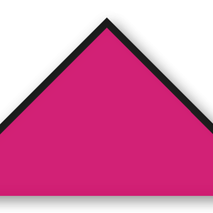 Foulard scout Fuchsia CC40 Biais Noir