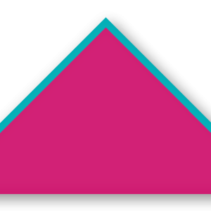 Foulard scout Fuchsia CC40 Biais Turquoise