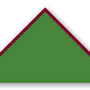 Foulard scout Gazon CC31 Biais Bordeaux