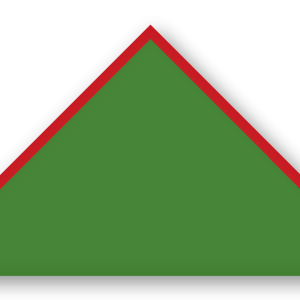Foulard scout Gazon CC31 Biais Rouge