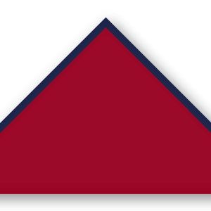Foulard scout Grenat CC18 Biais Bleu Marine