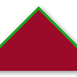 Foulard scout Grenat CC18 Biais Vert Prairie