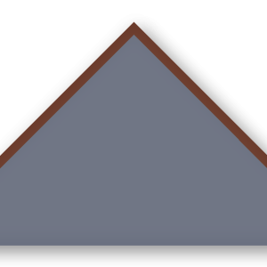 Foulard scout Gris Bleute CC03 Biais Marron