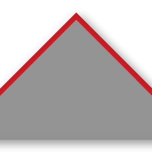 Foulard scout Gris CC04 Biais Rouge