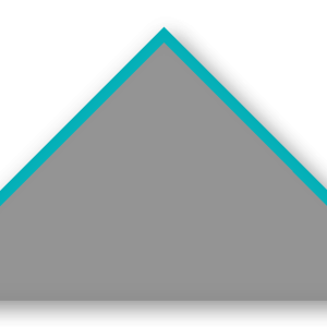 Foulard scout Gris CC04 Biais Turquoise