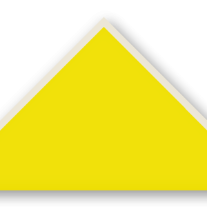 Foulard scout Jaune CC28 Biais Ecru