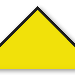 Foulard scout Jaune CC28 Biais Noir
