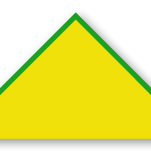 Foulard scout Jaune CC28 Biais Vert Prairie