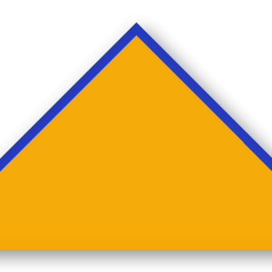 Foulard scout Jaune Biais Bleu Electrique