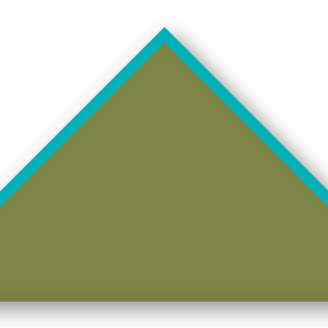 Foulard scout Kaki CC30 Biais Turquoise