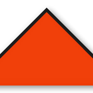 Foulard scout Mandarine Biais Noir